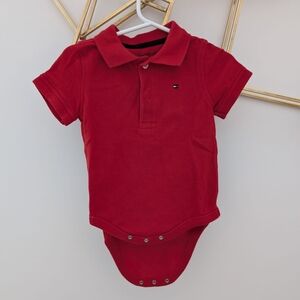 Tommy Hilfger Red polo bodysuit